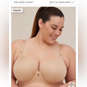 Torrid lightly lined back smoothing t-shirt bra